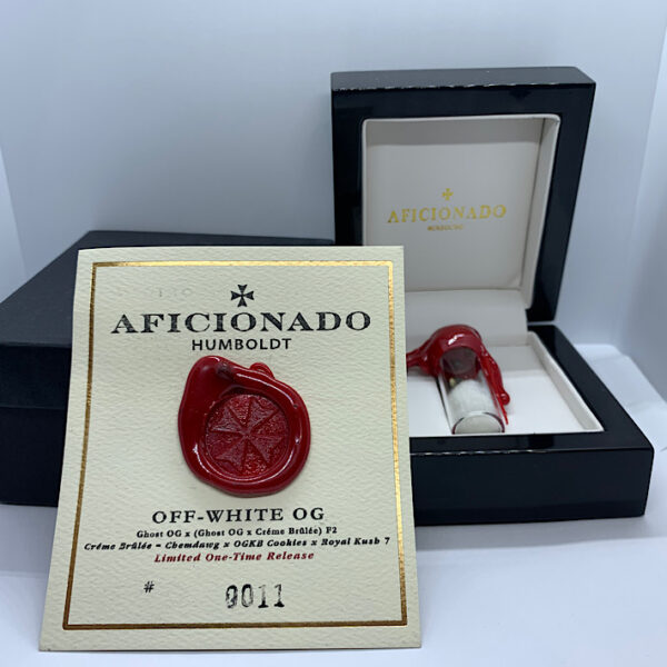 Lot 1003 Aficionado Seeds Off White OG (Ghost OG x (Ghost OG x Creme Brulee)F2 #11 box ) {REG} [10pk]