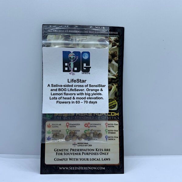 Lot 1010 BOG Seeds LifeStar (Sensi Star x BOG Lifesaver) {REG} [10+pk]