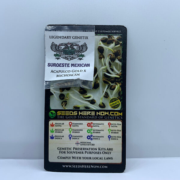 Lot 1052 Snow High Seeds Suroeste Mexican (Acapulco Gold x Michoacon) {{REG}} [5pk]