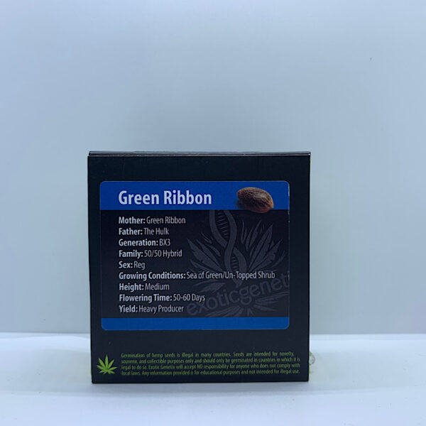 Lot 1112 Exotic Genetix Green Ribbon (Green Ribbon x The Hulk ) {REG} [pk]