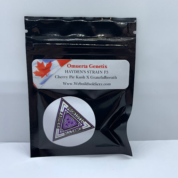 Lot 1158 Omuerta Genetix Haydens Strain (Cherry Pie Kush X Gratefulbreath) {REG} [10+pk]
