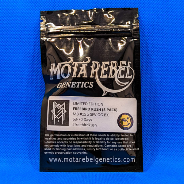 Lot #302 Mota Rebel FreeBird Kush (MB#15 x SFV OG BX) [5pk]