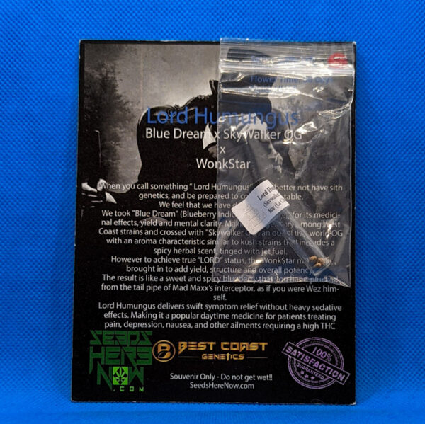 Lot #594 Best Coast Lord Humongus ((Skywalker OG x Blue Dream)  x Wonkstar (L.A. Ultra x Chem 4 Alien OG)) [Reg] [5pk] - Image 2
