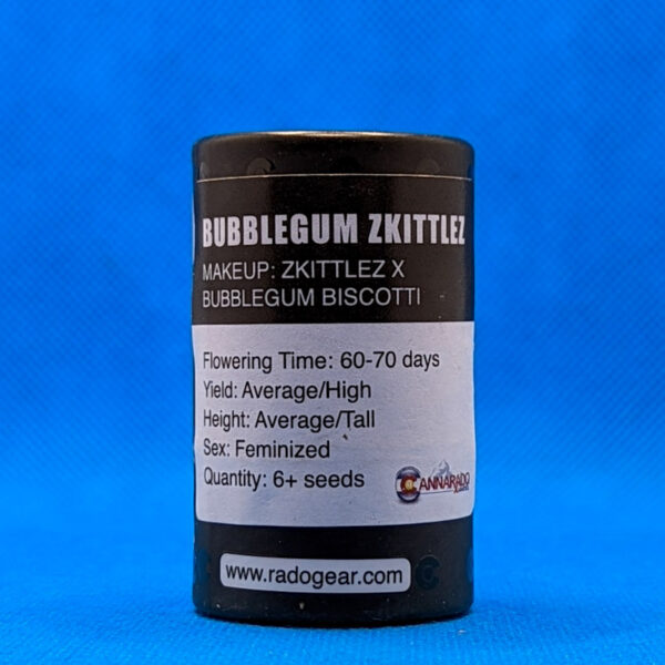 Lot #597 Cannarado Bubblegum Zkittlez ((Zkittlez x Bubblegum Biscotti)) [Fem] [6pk]