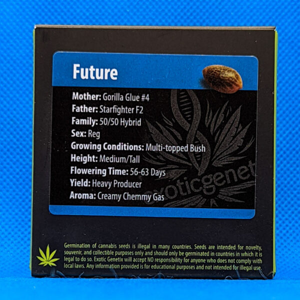 Lot #634 Exotic  Future, The (Gorilla Glue #4 x Starfighter F2) [Reg] [10pk]