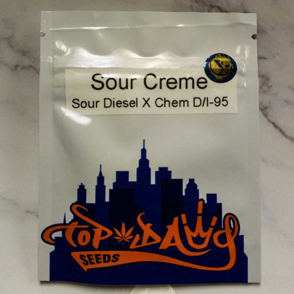 Lot #89 Top Dawg Seeds Sour Creme (Sour Diesel x Chem D/I-95) [REG] [12pk]
